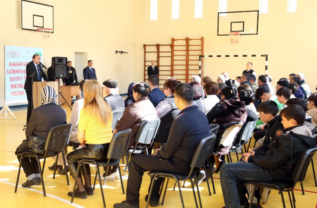 Daşkəsən şəhidlərinin xatirəsinə həsr olunan voleybol birinciliyi keçirildi - FOTOLAR